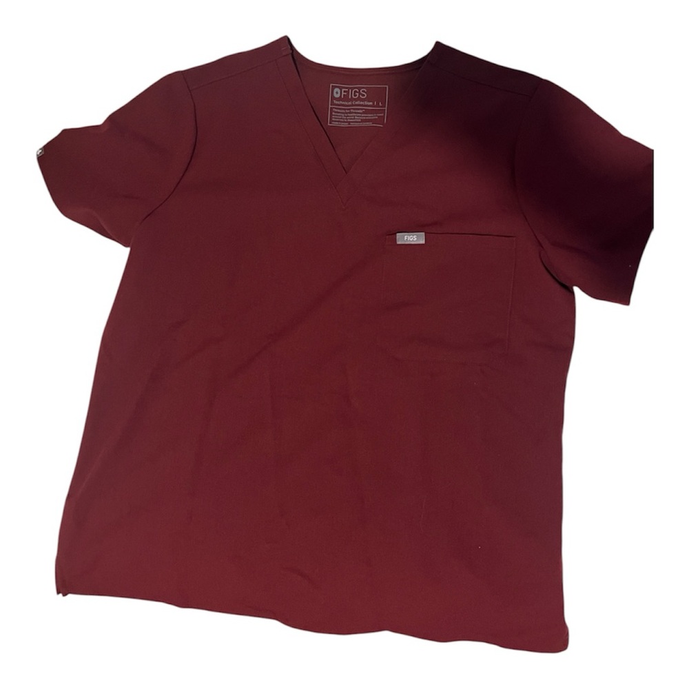 Figs Burgundy Scrub Set